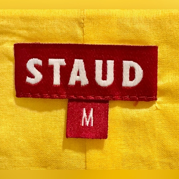 STAUD NWT size M Yellow Sophie Dress - Picture 8 of 10